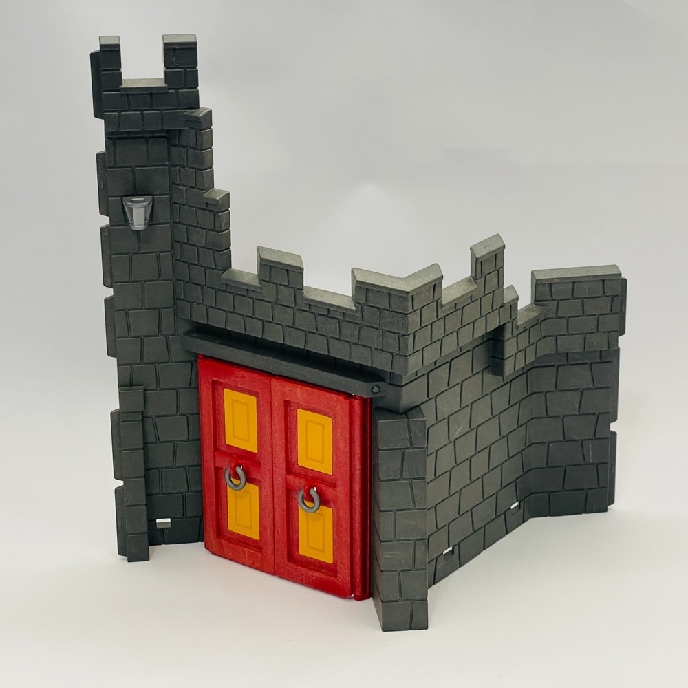 Playmobil Castle Wall Dark Gray Red Replacement Add-on Part Piece